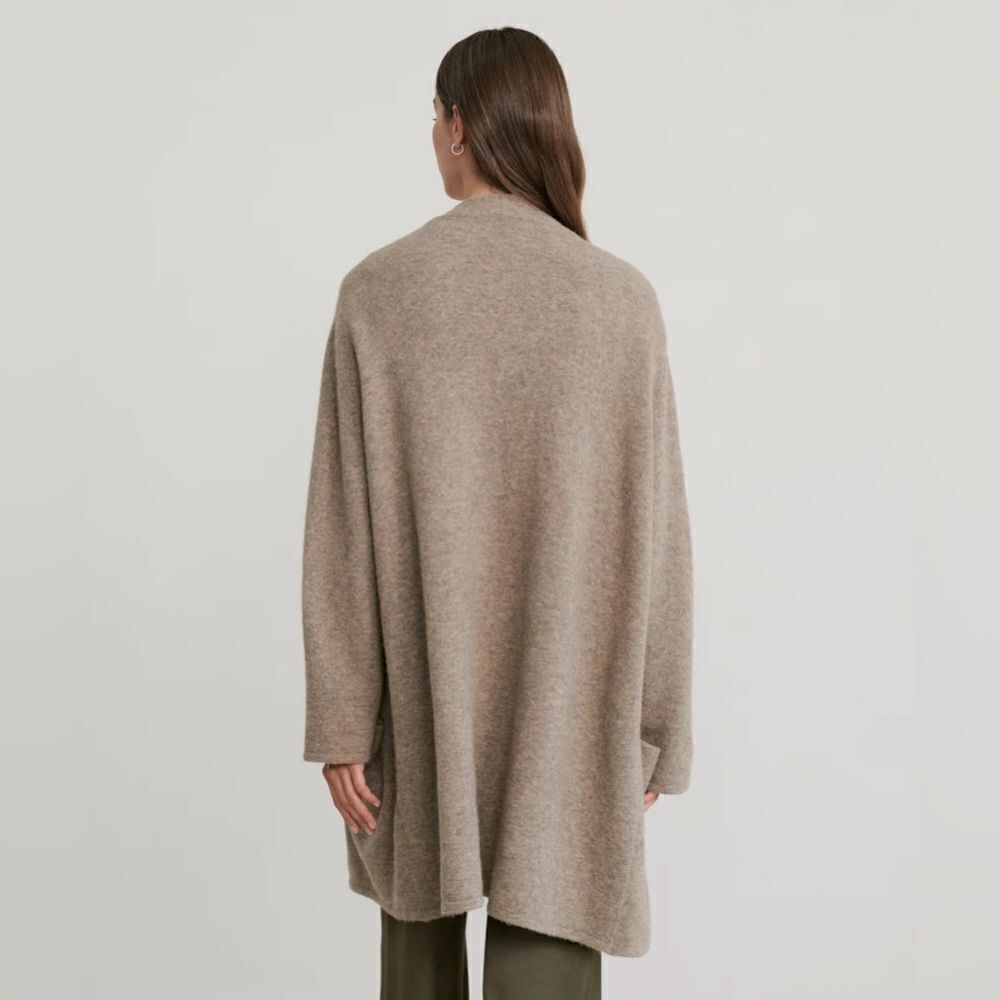 Jenni Kayne Merino Wool-Blend Sweater Coat in Oatmeal - Picture 6 of 15
